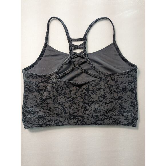 MTA Sport Bras Women's Large 2 pack Yoga tops purple black grey Nwot - Picture 2 of 16